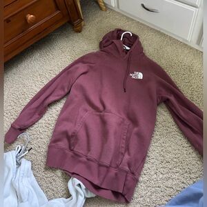 The North Face Dark Pink Hoodie